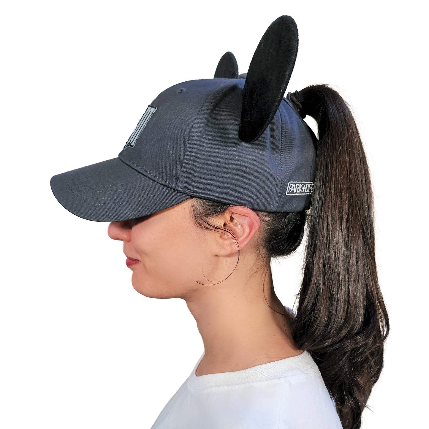 Grim High Ponytail Mouse Ear Hat