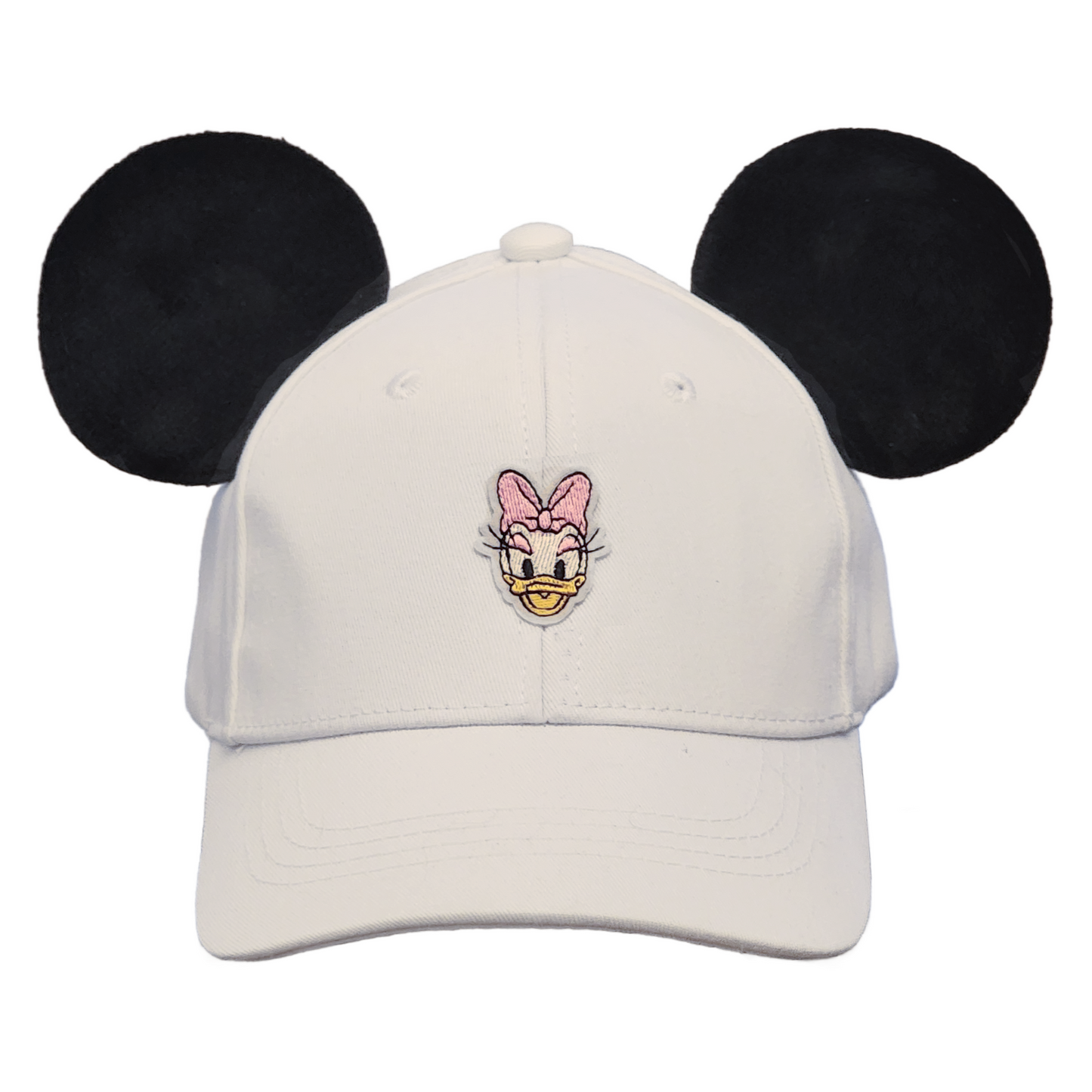 Daisy Mouse Ear Hat -White