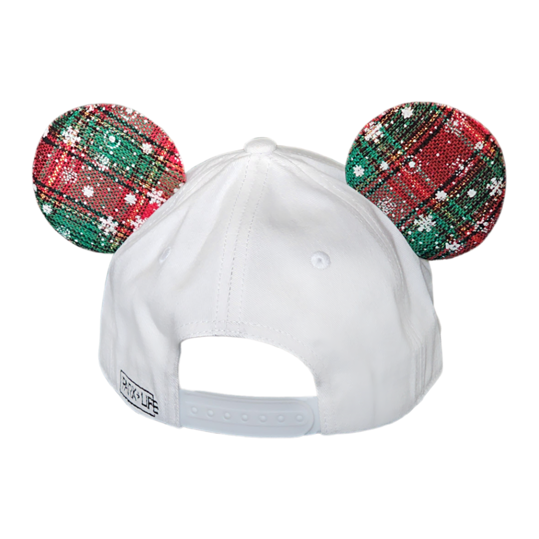 Holiday Plaid Mouse Ear Hat