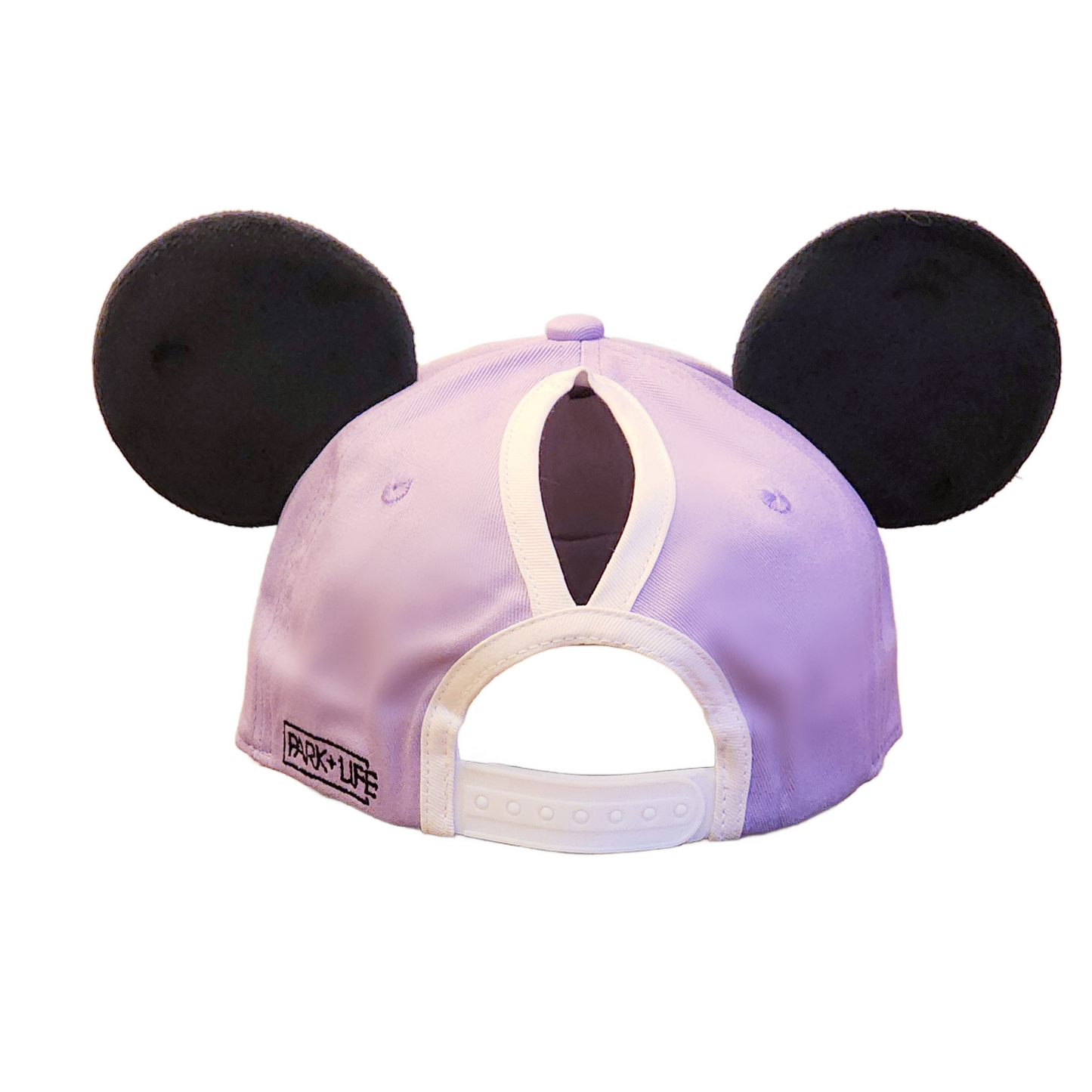 Classic Mouse Ear Ponytail Back Hat - Lilac