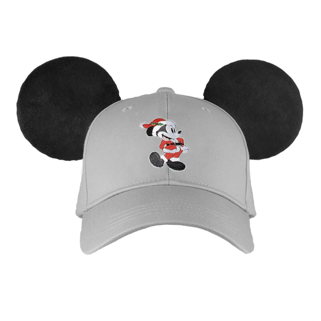 Silly Santa Mouse Ear Hat Grey