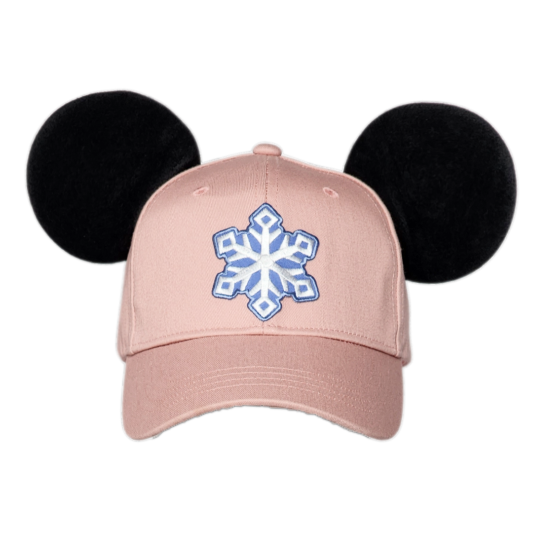 Snowflake High Ponytail Hat -Pink