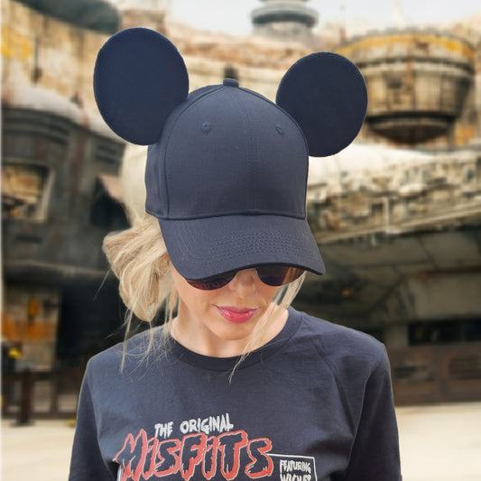 Classic Mouse Ear Hat -Black