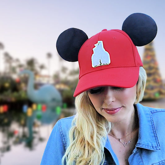 Castle Dreams Mouse Ear Hat -Red