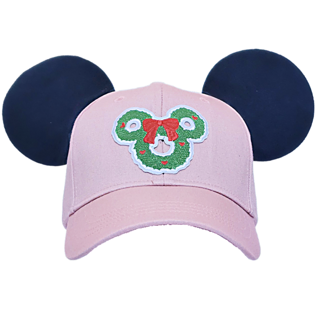 Mickey Wreath High Ponytail Hat -Pink